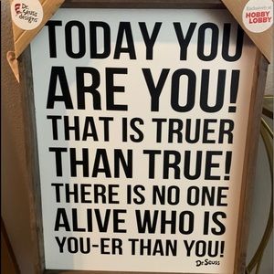COPY - Dr Seuss Framed Quote